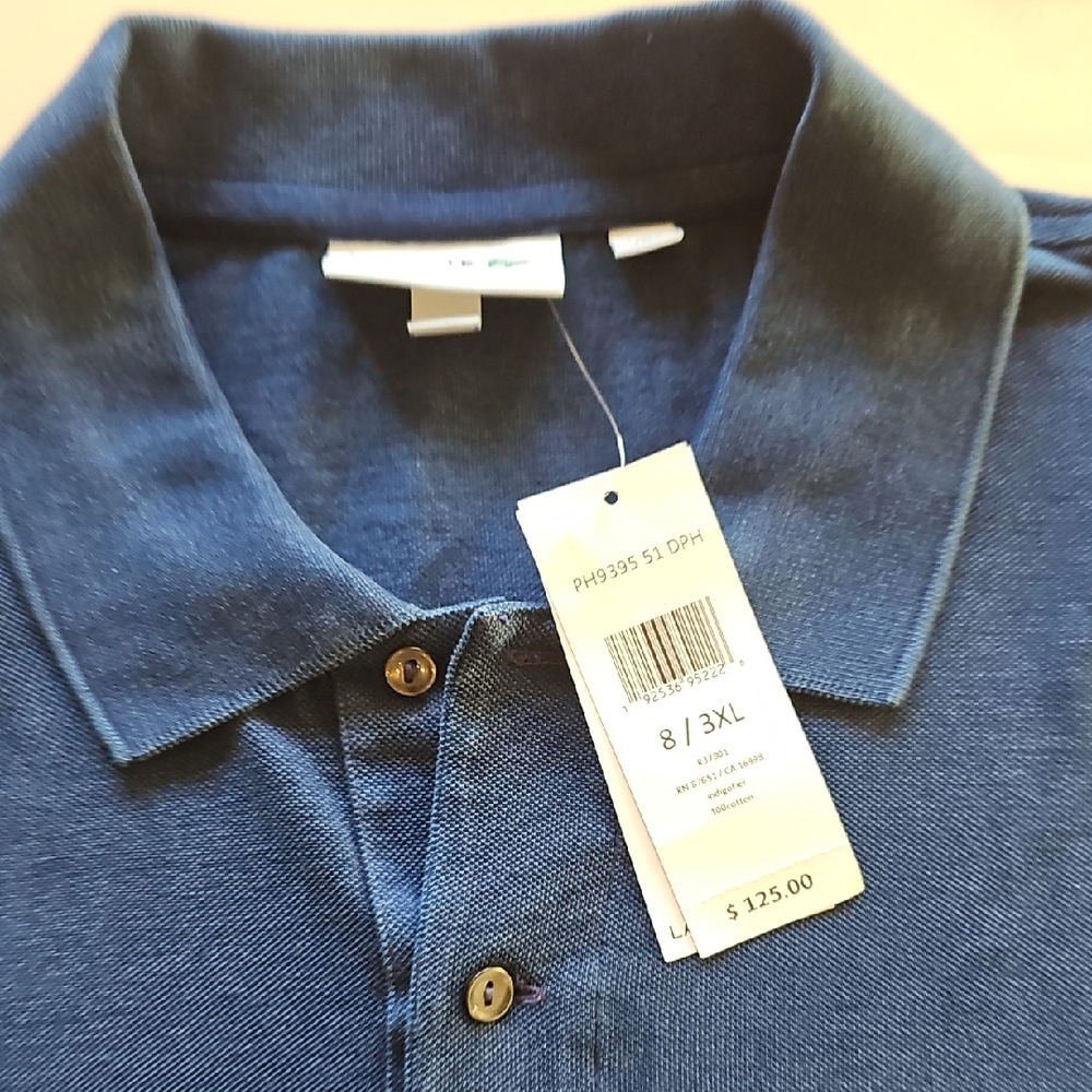 Lacoste Men's Polo Shirt - Dark Blue - Picture 2 of 4